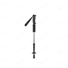 Outdoor Trekking Walking Hiking Carbon Folding Fiber  Three Section Of Alpenstock(silvery) Camping & Hiking N/A