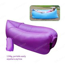 Inflatable Sofa Air Sleeping Bean Bag Lazy Sofa Bed Hangout Camping Hiking Holding（purple） Camping & Hiking N/A
