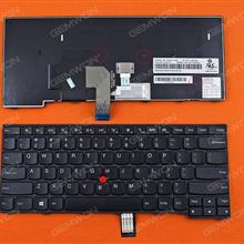 Thinkpad T440 T440P T440S BLACK FRAME BLACK(With Point stick,With 3 Screws, Win8 ) US N/A Laptop Keyboard (OEM-B)
