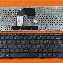 HP EliteBook 8460P BLACK FRAME BLACK(With Piont Stick,Big Enter,For Win8) US N/A Laptop Keyboard (OEM-B)