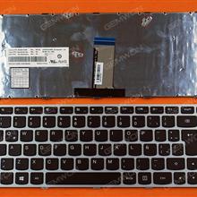 LENOVO G40-70 Flex 2 14 SILVER FRAME BLACK(For Win8) LA N/A Laptop Keyboard (OEM-B)