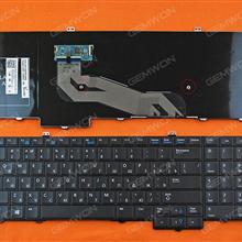 DELL Latitude E5540 BLACK (Without point,Backlit,With Win8) RU N/A Laptop Keyboard (OEM-B)