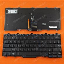 DELL Latitude 13 7000 7350 BLACK (Without Frame,Backlit，For Win8) US N/A Laptop Keyboard (OEM-B)