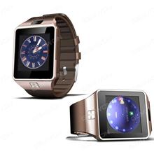 Bluetooth Smart Watch DZ09 With Camera For iPhone Samsung Andriod Network support 2G Golden Smart Wear DZ09