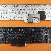 ThinkPad E520 GLOSSY FRAME BLACK(With Point stick) UI N/A Laptop Keyboard (OEM-B)