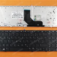 HP ProBook 6560B/EliteBook 8570P 8560P BLACK FRAME BLACK(With Point stick,For Win8) GR N/A Laptop Keyboard (OEM-B)