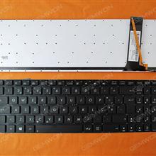 ASUS N56 N56V U500VZ N76 N76VM N76VJ BLACK(Backlit,With foil,Without FRAME,Win8) PO N/A Laptop Keyboard (OEM-B)