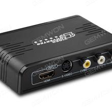 input with CVBS, S-Video, HDMI interface signal source equipment. Output to a TV set with HDMI interface and other display equipment. Audio & Video Converter AV+S+HDMI TO HDMI