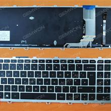 HP ENVY 15-j Series SILVER FRAME BLACK(BACKLIT, For Win8 ,Part of the buckle less UK N/A Laptop Keyboard (OEM-B)