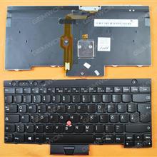 ThinkPad T430 T530 X230 BLACK (Backlit For Win8) GR N/A Laptop Keyboard (OEM-B)