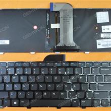 DELL Inspiron 14 3421 14R 5421 Vostro 2421 GLOSSY FRAME BLACK (Backlit,For Win8) US N/A Laptop Keyboard (OEM-B)