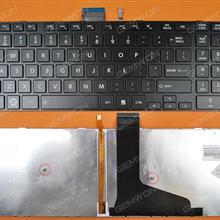 TOSHIBA S50-A S50D-A S50DT-A S50T-A S55-A S55D-A S55DT-A S55T-A BLACK FRAME BLACK(Backlit) US N/A Laptop Keyboard (OEM-B)