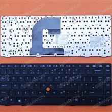 HP EliteBook 8460P BLACK FRAME BLACK (With BLACK Point stick,WIN8) UK N/A Laptop Keyboard (OEM-B)