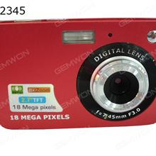 Dc530 digital camera camera 2.7 inches 8 x digital zoom 18 million pixels high definition video stabilization flash red original. Camera DC530