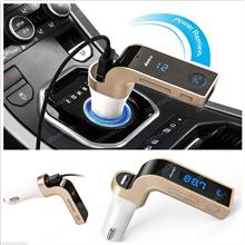 G7 Wireless Bluetooth FM Transmitter Handsfree Call Radio Adapter MP3 Car Charger & Dual USB Charger Car Appliances G7