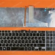 TOSHIBA L850 GRAY FRAME GLOSSY(For Win8,Big Enter) Backlit RU N/A Laptop Keyboard (OEM-B)
