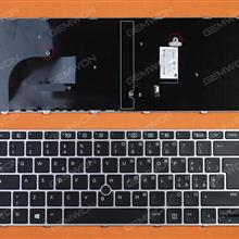 HP EliteBook 840 G3 GRAY FRAME BLACK (with point,Win8) IT N/A Laptop Keyboard (OEM-B)