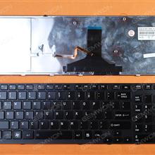 TOSHIBA Satellite A660 A665 BLACK FRAME BLACK(Backlit) US N/A Laptop Keyboard (OEM-B)