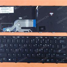 HP 430 g3 g4 440 g3 g4 446 g3   BLACK Frame BLACK(Backlit,,With cable folded,Pulled,WIN8) US N/A Laptop Keyboard (OEM-B)