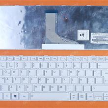 TOSHIBA L830 L840 WHITE FRAME WHITE WIN8 LA N/A Laptop Keyboard (OEM-B)
