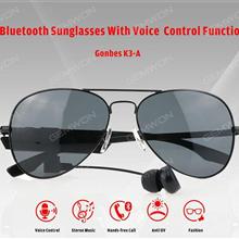 K3-A Smart sunglasses, Bluetooth connectivity, voice control, call, listen to music, HD black, blue, black and red light, and fishing Smart Wear K3-A Smart sunglasses