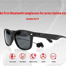 K3-P Smart sunglasses, Bluetooth connectivity, voice control, call, listen to music, HD black, blue, black and red light, and fishing Smart Wear K3-P SMART SUNGLASSES