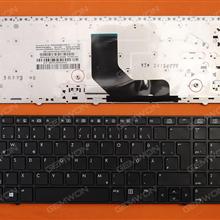 HP ProBook 6560B/EliteBook 8570P 8560P BLACK FRAME BLACK(Without Point stick,For Win8) GR N/A Laptop Keyboard (OEM-B)