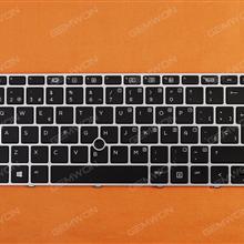 HP EliteBook 840 G3 SILVER FRAME BLACK (with point,Win8) SP 6037B0113416 Laptop Keyboard (OEM-A)