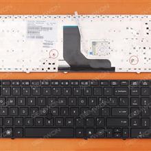 HP ProBook 6560B/EliteBook 8570P 8560P BLACK FRAME BLACK(With Point stick) US N/A Laptop Keyboard (OEM-A)