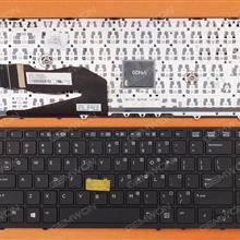 HP EliteBook 840 G1 850 G1 BLACK FRAME BLACK (with point,Win8) US 730794-001 Laptop Keyboard (OEM-A)
