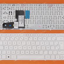 HP Pavilion 14-N WHITE FRAME WHITE(Win8) BR 740103201 Laptop Keyboard (OEM-B)