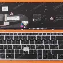 HP EliteBook 840 G1 850 G1 SILVER FRAME BLACK (Backlit,with point,Win8) CA/CF 776475-db1 Laptop Keyboard (OEM-B)