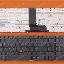 HP 8760W GRAY FRAME GRAY Backlit(With Point stick,Win8) LA 701455-161 Laptop Keyboard (OEM-B)
