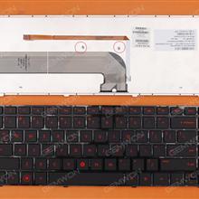 HP Pavilion DM4-3000 DM4-3100 GLOSSY FRAME BLACK (Backlit,Red Printing) US 671180-001   90.4QC07.O01 Laptop Keyboard (OEM-B)