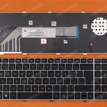 HP 4540S 4545S GRAY FRAME BLACK WIN8 CA/CF 702237-DB1 Laptop Keyboard (OEM-B)