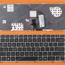 HP 4440s 4440 4441 SILVER FRAME BLACK WIN8 US N/A Laptop Keyboard (OEM-B)