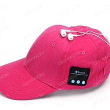 Bluetooth headset cap Bluetooth Canvas Hat Wireless Music Speaker Hats Sport Outdoor Music Hats, Rose red Smart Wear BLUETOOTH HEADSET CAP