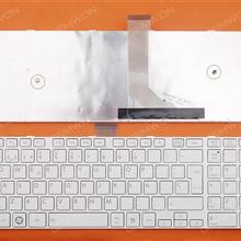TOSHIBA C55-A WHITE FRAME WHITE SP N/A Laptop Keyboard (OEM-A)