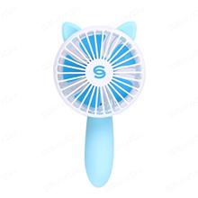 Fox hand-held fan, third gear speed, handle can be rotated 180 ° mini portable travel outdoor fan blue Camping & Hiking SS-004