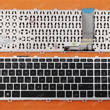 HP ENVY 15-j Series SILVER FRAME BLACK  For Win8 US 720242-001 Laptop Keyboard (OEM-B)