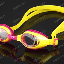 Kids Children Baby Boys Girls Swimming Goggles Anti-fog Swim Glasses Adjustable yellow Glasses OB975