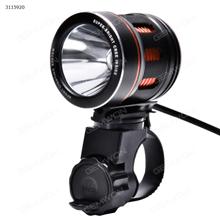 Bicycle lights, night riding lights, outdoor tent lights, charging waterproof LED, head lights, Black red Cycling Riding lamp