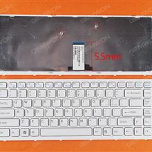 SONY VPC-EG-111T WHITE FRAME WHITE US N/A Laptop Keyboard (OEM-B)