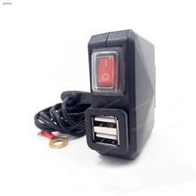 Motorcycle cigarette lighter ，12V,  waterproof ，2 USB charging , black Mobile Phone Mounts & Stands N/A