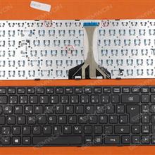 LENOVO Ideapad 100-15IBD BLACK FRAME BLACK WIN8(Long Cable,OEM) GR NB19C Laptop Keyboard (OEM-B)