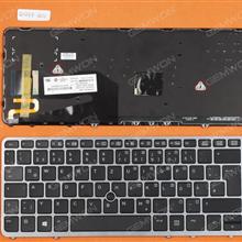 HP EliteBook 840 G1 850 G1 SILVER FRAME BLACK (Backlit,with point,Win8) GR 6037B0098929 Laptop Keyboard (OEM-B)