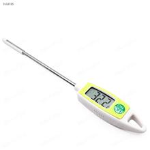 Kitchen Cooking Thermometer, Digital Multi-functional Food Thermometer with Instant Read, LCD Screen, Anti-Corrosion, Best for Food, Barbecue, Meat, Grill, BBQ, Milk, Wine and Water White Measuring & Testing Tools CH105