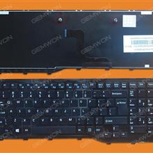 FUJITSU Lifebook AH552 GLOSSY FRAME BLACK (Big Enter,Win8) US N/A Laptop Keyboard (OEM-B)
