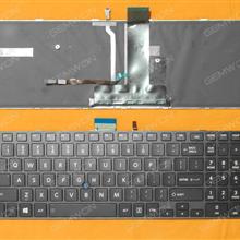 Toshiba Satellite Pro R50-C Tecra A50-C Z50-C A50-C1510 A50-C1520 BLACK FRAME GLOSSY (With point stick,Backlit,WIN8) US N/A Laptop Keyboard (OEM-B)