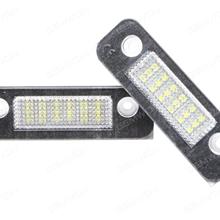 2Pcs Car LED license plate light  Ford Fiesta/Ford Fusion /Ford Mondeo MK2 LED license piate lamp Auto Replacement Parts PZD